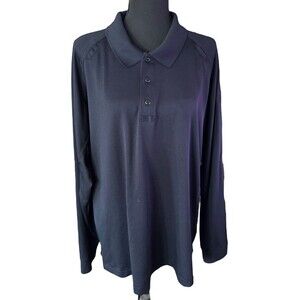 5.11 Tactical Polo Men's XL Snag‎ Free Performance Long Sleeve Black